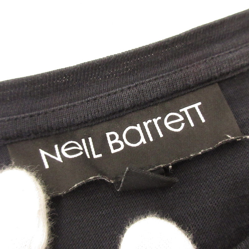 [Used] NEIL BARRETT | Neil Barrett Geometric Long Sleeve T-Shirt PBJT439A H526S Parallel Import Navy Size: M