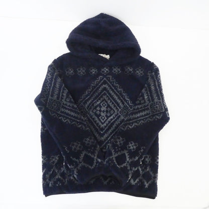 【中古】Seagreen | シーグリーン NATIVE PATTERN BLEACH FLEECE パーカー MSEA22A4148-L ネイビー サイズ：2
