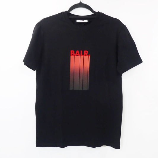 【中古】BALR. | ボーラー OLAF STRAIGHT BALR. LOGO GRADIENT T-SHIRT 半袖Ｔシャツ B1112 1088 ブラック サイズ：XS