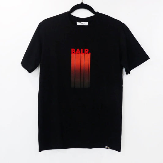 【中古】BALR. | ボーラー OLAF STRAIGHT BALR. LOGO GRADIENT T-SHIRT 半袖Ｔシャツ B1112 1088 ブラック サイズ：S