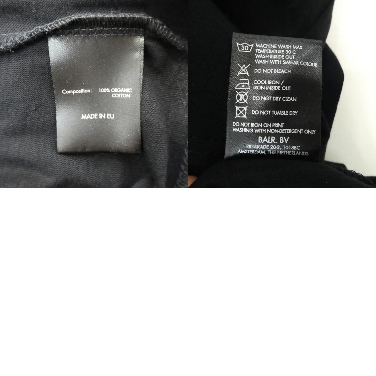 【中古】BALR. | ボーラー OLAF STRAIGHT BALR. LOGO GRADIENT T-SHIRT 半袖Ｔシャツ B1112 1088 ブラック サイズ：S