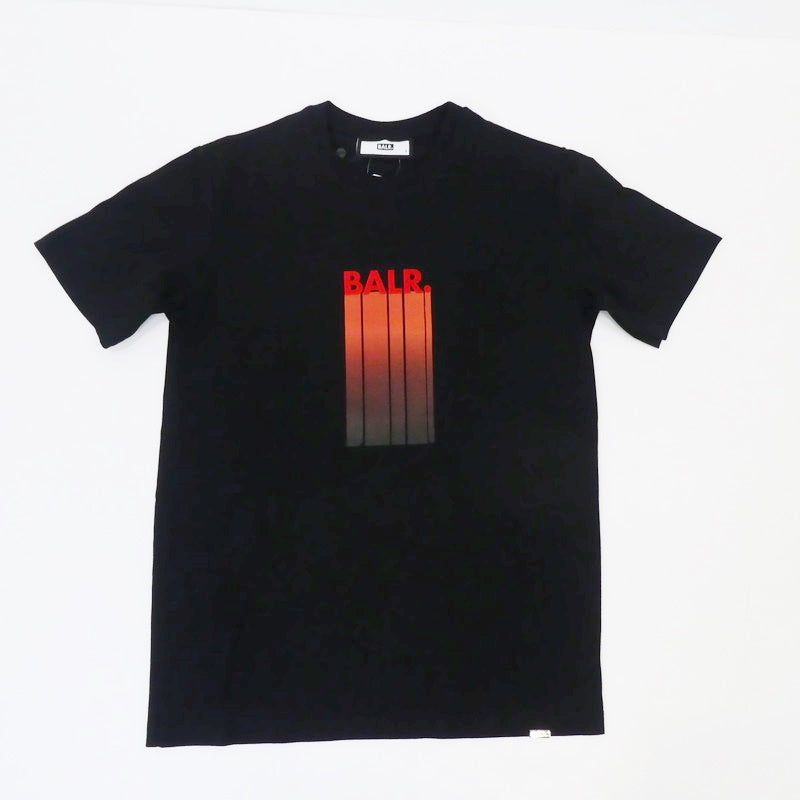 【中古】BALR. | ボーラー OLAF STRAIGHT BALR. LOGO GRADIENT T-SHIRT 半袖Ｔシャツ B1112 1088 ブラック サイズ：S