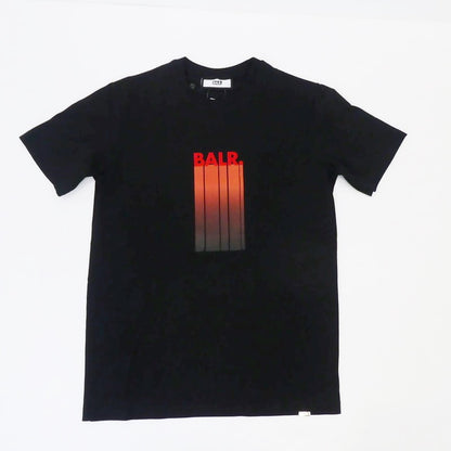 【中古】BALR. | ボーラー OLAF STRAIGHT BALR. LOGO GRADIENT T-SHIRT 半袖Ｔシャツ B1112 1088 ブラック サイズ：S