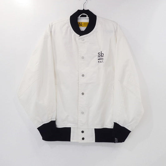 【中古】FAT | エフエーティー BALLAWARD JACKET スタジャン F32310-JK06 ホワイト サイズ：M