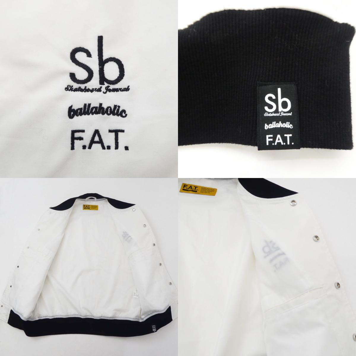 【中古】FAT | エフエーティー BALLAWARD JACKET スタジャン F32310-JK06 ホワイト サイズ：M