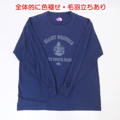 【中古】THE NORTH FACE PURPLE LABEL | ザノースフェイスパープルレーベル L/S Graphic Tee 長袖Ｔシャツ NT3260N ネイビー サイズ：M