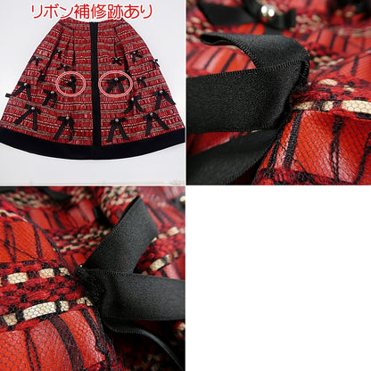 【中古】 スカート 6744850 レッド サイズ：32