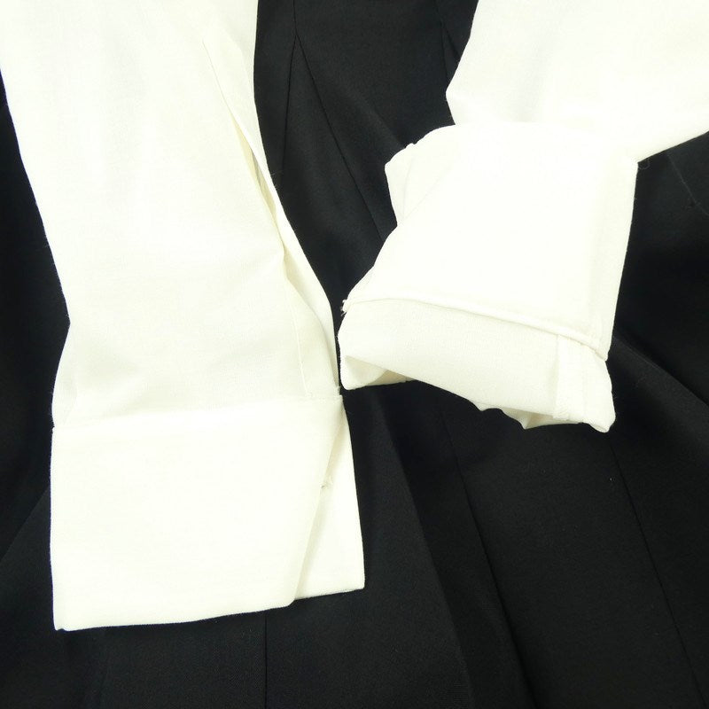 【中古】Sacai | サカイ プリーツスカートドッキング ワンピース 22-06036 ホワイト サイズ：2