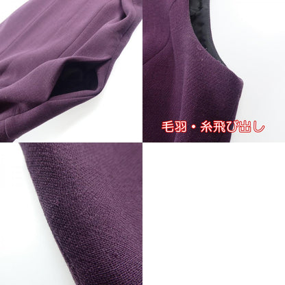 【中古】FOXEY | フォクシー ノースリーブミニフレア ワンピース 27819 パープル サイズ：40