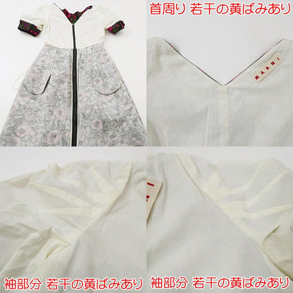 【中古】MARNI | マルニ フラワープリントジップ ワンピース ABMA0418U0 サイズ：36