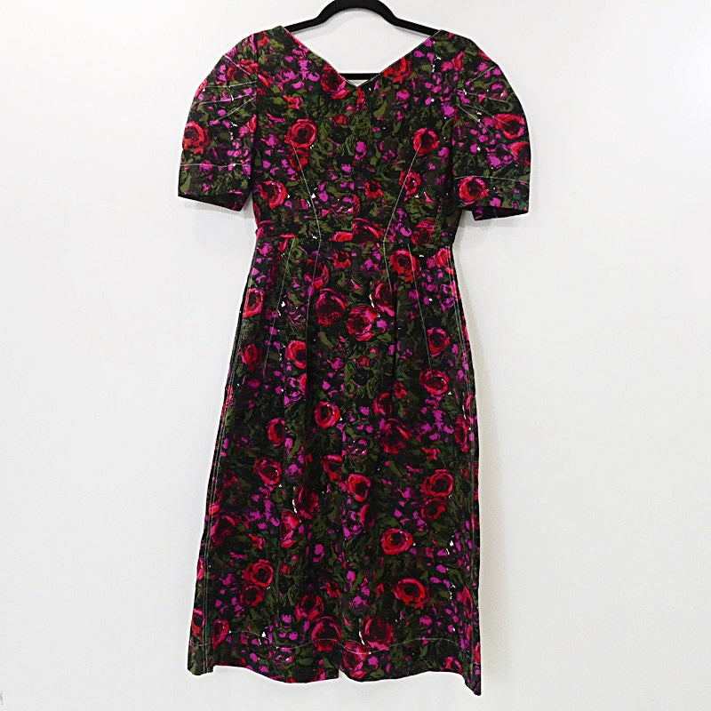 【中古】MARNI | マルニ フラワープリントジップ ワンピース ABMA0418U0 サイズ：36