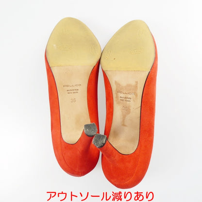 【中古】 パンプス オレンジ