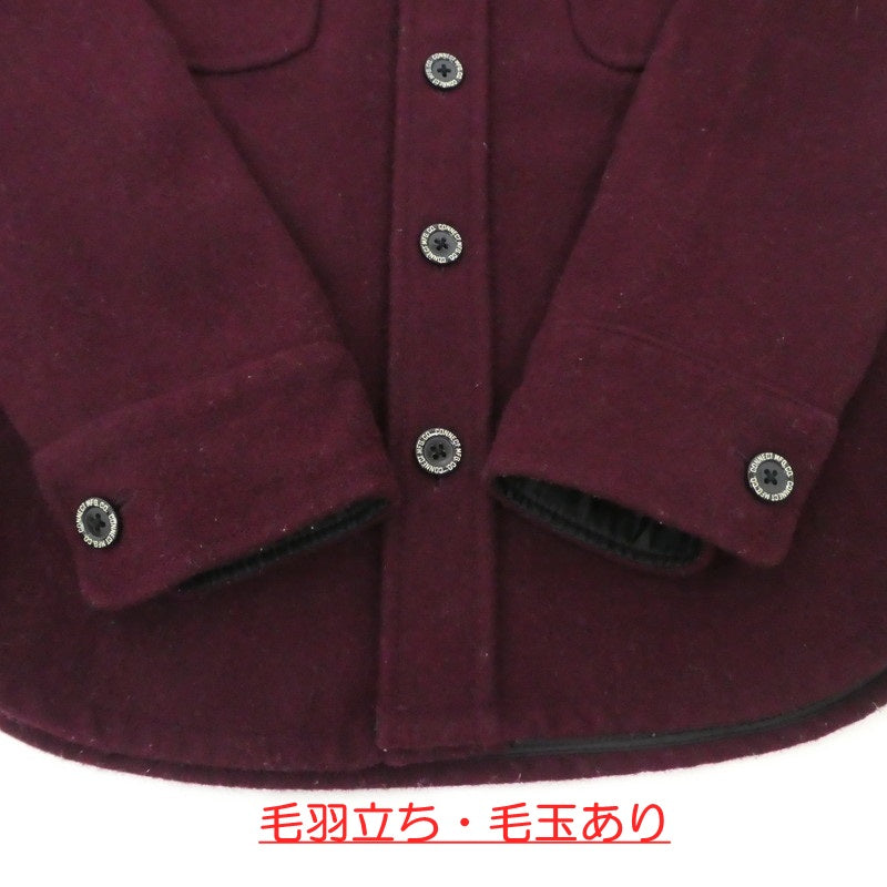 【中古】PHERROWS | フェローズ 長袖シャツ ボルドー/バーガンディー