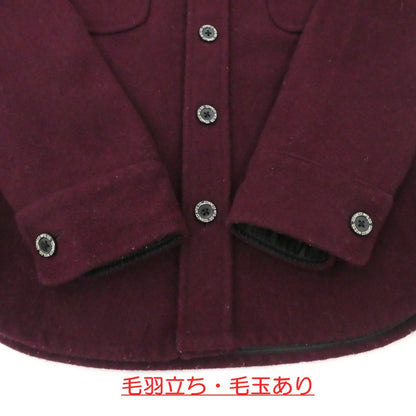 【中古】PHERROWS | フェローズ 長袖シャツ ボルドー/バーガンディー