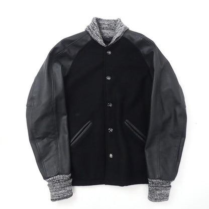 【中古】SKOOKUM | スクーカム Award Jacket スタジャン ブラック サイズ：36