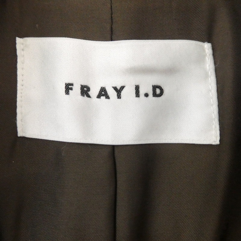 【中古】FRAY I.D | フレイアイディー 変形カラーロングコート その他アウター FWFC205011 年式:2020A/W ブラウン サイズ：1