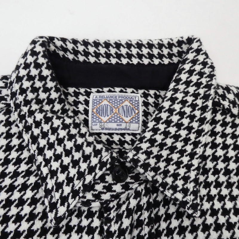 【中古】JOE McCOY | ジョーマッコイ HOUNDSTOOTH WORK SHIRT 長袖シャツ Lot.945