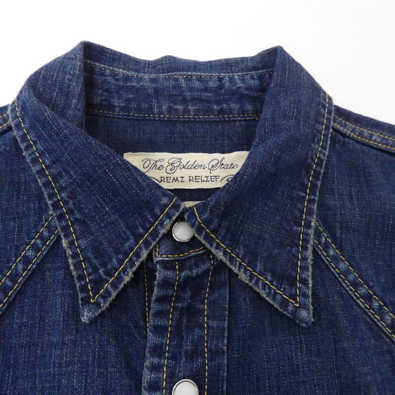 【中古】REMI RELIEF | レミレリーフ デニムウエスタン シャツ その他トップス サイズ：M