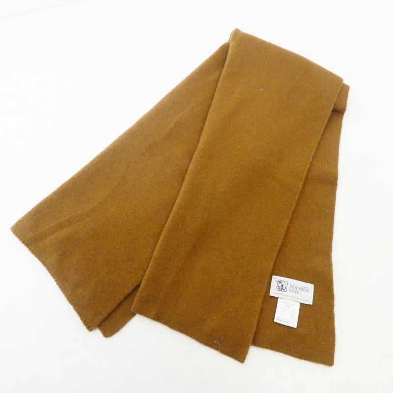 中古】Johnstons of Elgin | ジョンストンズ マフラー CA100 ブラウン