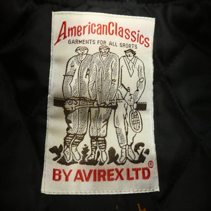 【中古】AVIREX | アヴィレックス VARSITY JACKET レザー 6181032 ブラック サイズ：L