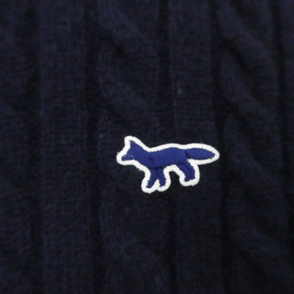 【中古】MAISON KITSUNE | メゾンキツネ ニット JM00535KT1070 ネイビー