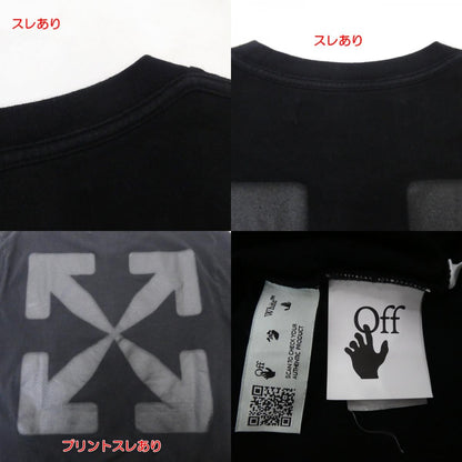 【中古】OFF-WHITE | オフホワイト BLURRED CARAVAGGIO S/S OVER TEE 半袖Ｔシャツ OMAA027F20FAB018 ブラック サイズ：L