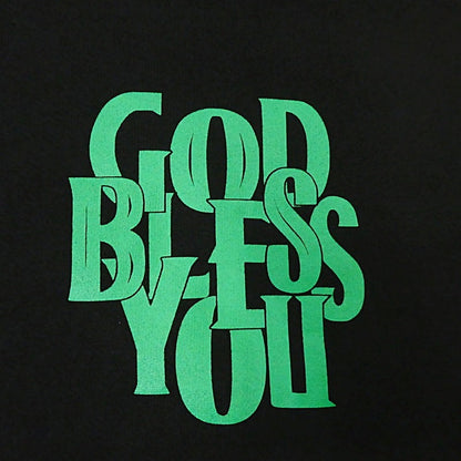 【中古】EXAMPLE | イグザンプル GOD BLESS YOU CREWNECK スウェット ブラック サイズ：XXL