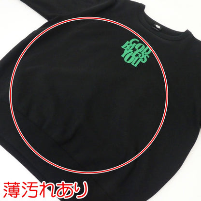 【中古】EXAMPLE | イグザンプル GOD BLESS YOU CREWNECK スウェット ブラック サイズ：XXL