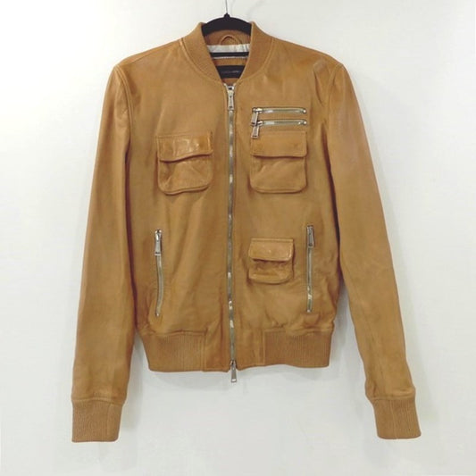 【中古】DSQUARED2 | ディースクエアード レザー S71AM0363 ブラウン サイズ：44