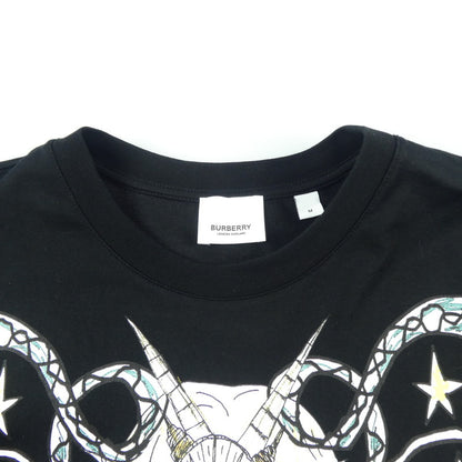 【中古】BURBERRY London England | バーバリーロンドンイングランド ?MONTAGE PRINT COTTON OVERSIZED T-shirt 半袖Ｔシャツ 8040679 ブラック サイズ：M