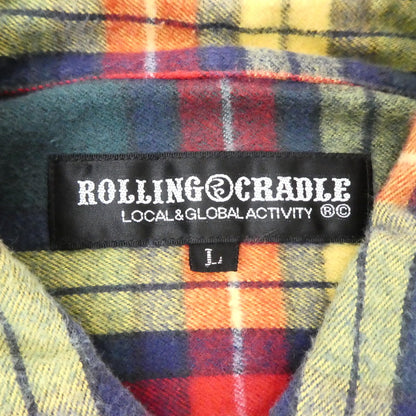 【中古】ROLLING CRADLE | ローリングクレイドル RC CHECK NELSHIRT 長袖シャツ サイズ：L