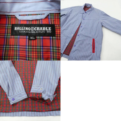 【中古】ROLLING CRADLE | ローリングクレイドル STRIPE COACH JACKET その他アウター サイズ：XL