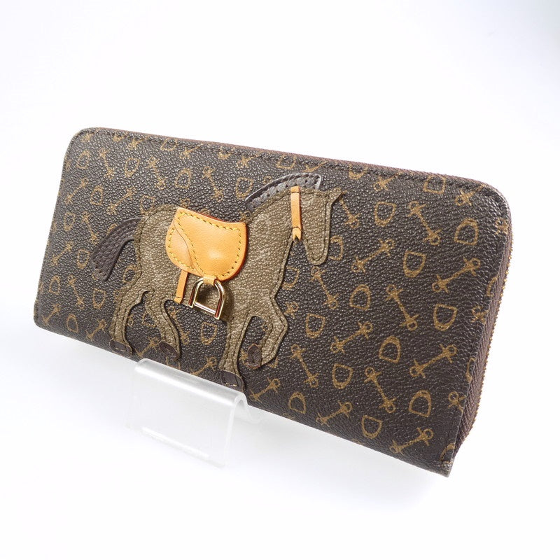 【中古】 ハーネスホースラウンドジップ 長財布 810471 62