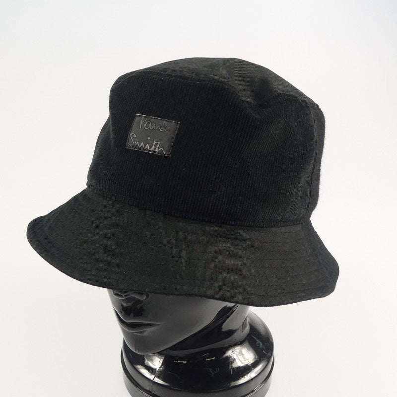 【中古】Paul Smith | ポール・スミス コーデュロイカラーブロッキング ハット 220304 960bv ブラック