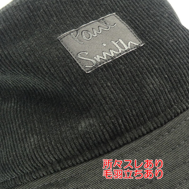 【中古】Paul Smith | ポール・スミス コーデュロイカラーブロッキング ハット 220304 960bv ブラック
