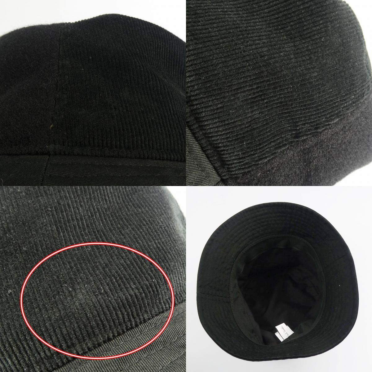 【中古】Paul Smith | ポール・スミス コーデュロイカラーブロッキング ハット 220304 960bv ブラック