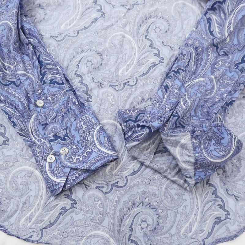 【中古】ETRO | エトロ ペイズリー柄 長袖シャツ 111-12914-4087 サイズ：M