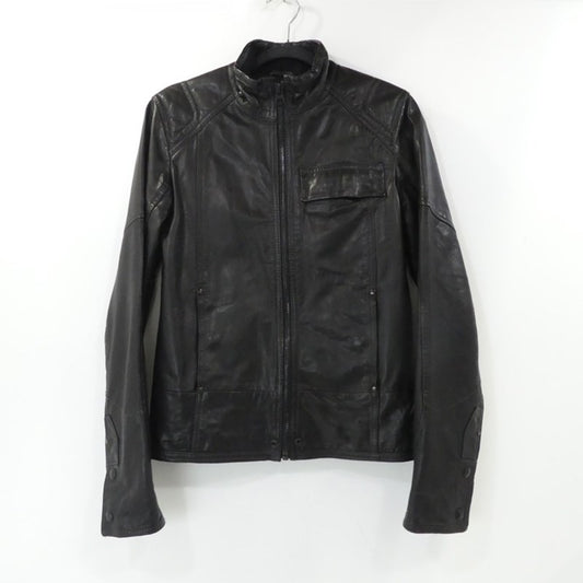 【中古】G-STAR | ジースター MFD LEATHER JKT レザー 82568 4557 ブラック サイズ：XS