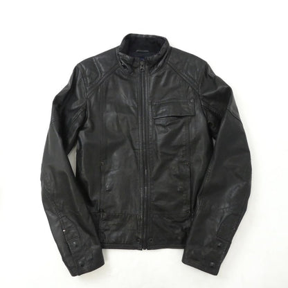 【中古】G-STAR | ジースター MFD LEATHER JKT レザー 82568 4557 ブラック サイズ：XS