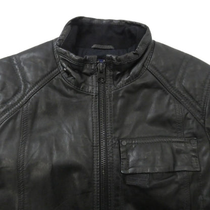 【中古】G-STAR | ジースター MFD LEATHER JKT レザー 82568 4557 ブラック サイズ：XS