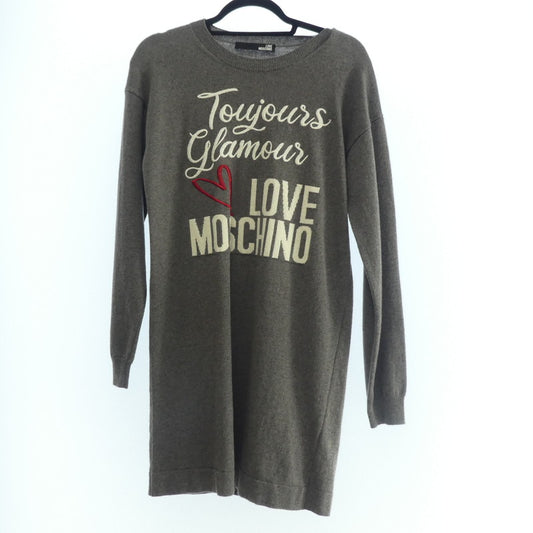【中古】MOSCHINO | モスキーノ ワンピース mz1250129 グレー サイズ：40