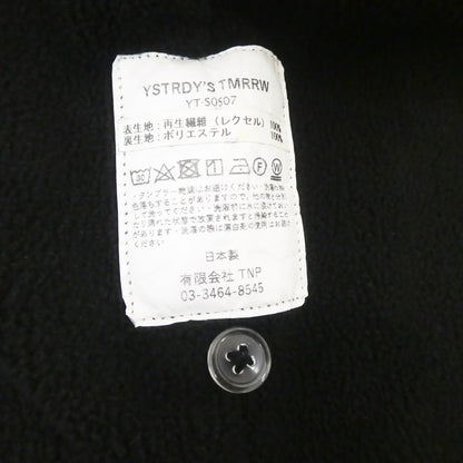 【中古】YSTRDY'S TMRRW | イエスタデイズトゥモロー TWILL&FLEECE LOITERING SHIRT 長袖シャツ YT-S0507 ブラック サイズ：S