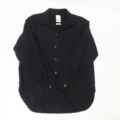 【中古】YSTRDY'S TMRRW | イエスタデイズトゥモロー TWILL&FLEECE LOITERING SHIRT 長袖シャツ YT-S0507 ブラック サイズ：S