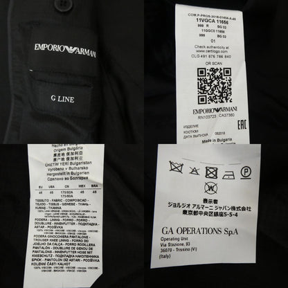 【中古】Emporio Armani | エンポリオ・アルマーニ G-LINE テーラードジャケット 11VGCA ブラック サイズ：1