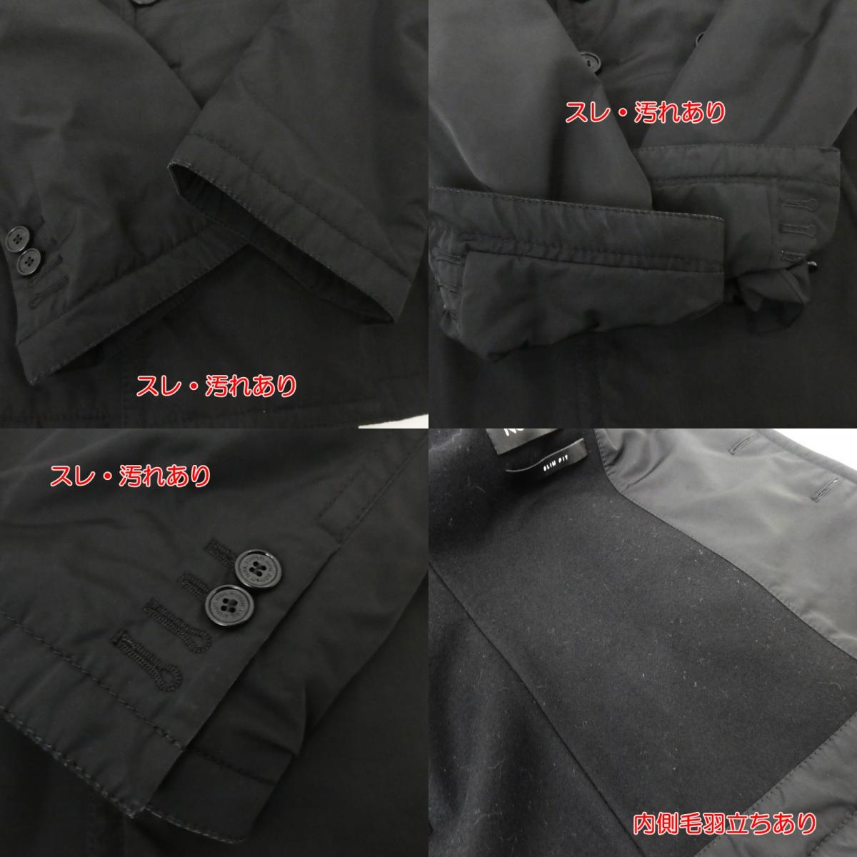 【中古】NEIL BARRETT | ニールバレット ピーコート BCA94 3111 ブラック サイズ：44