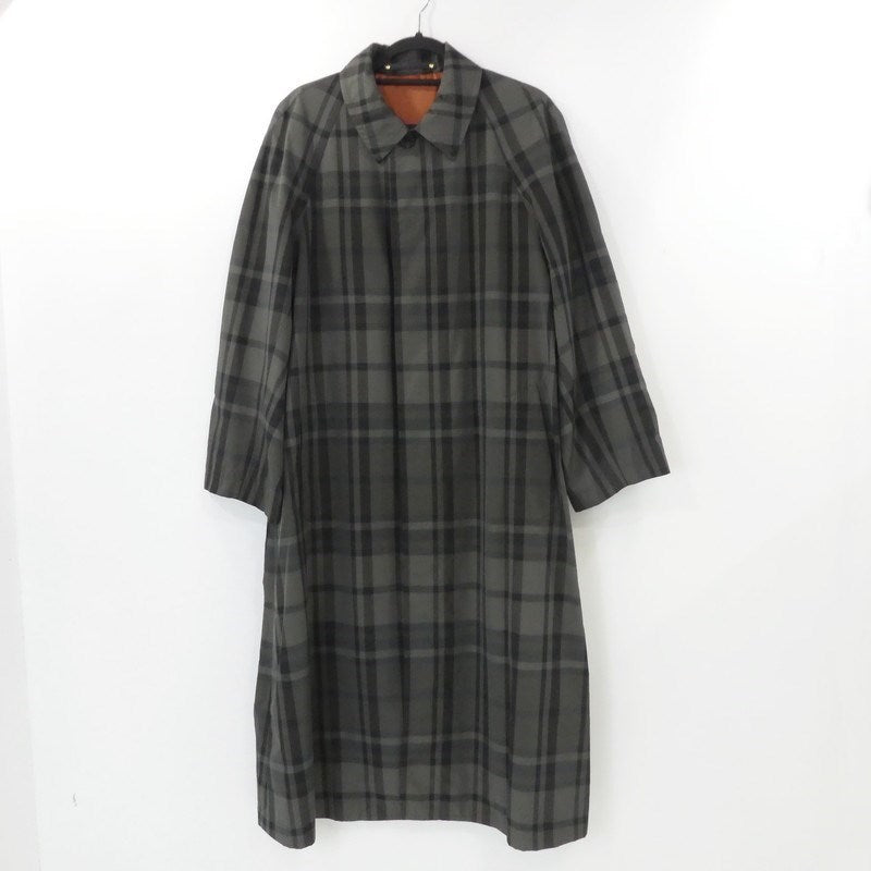 【中古】Paul Smith | ポール・スミス マドラスチェックオーバーコート ステンカラーコート 123109 051X サイズ：S