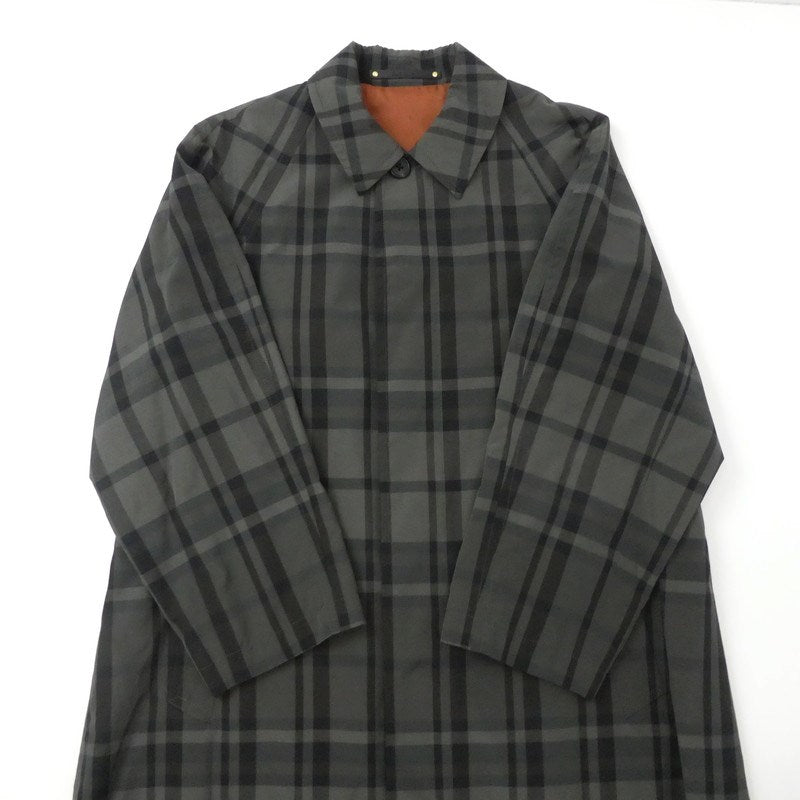 【中古】Paul Smith | ポール・スミス マドラスチェックオーバーコート ステンカラーコート 123109 051X サイズ：S