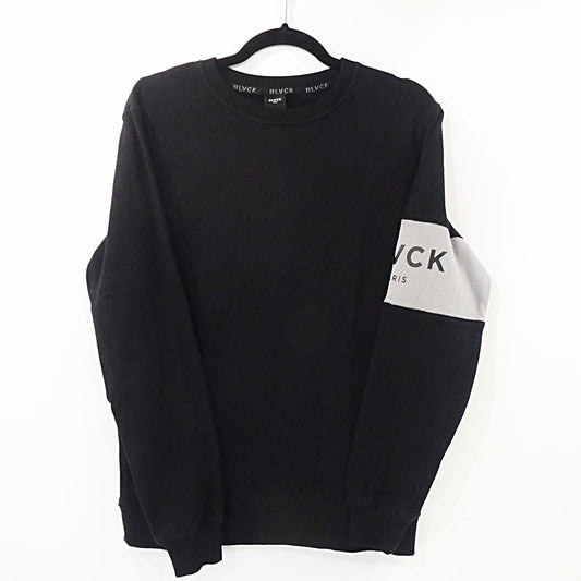 【中古】 BOLD STRIPE SWEATSHIRTS スウェット ブラック サイズ：XS