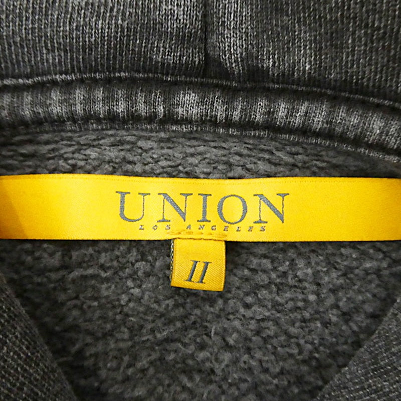 【中古】UNION | ユニオン HILLOCK HOOD パーカー チャコールグレー サイズ：2