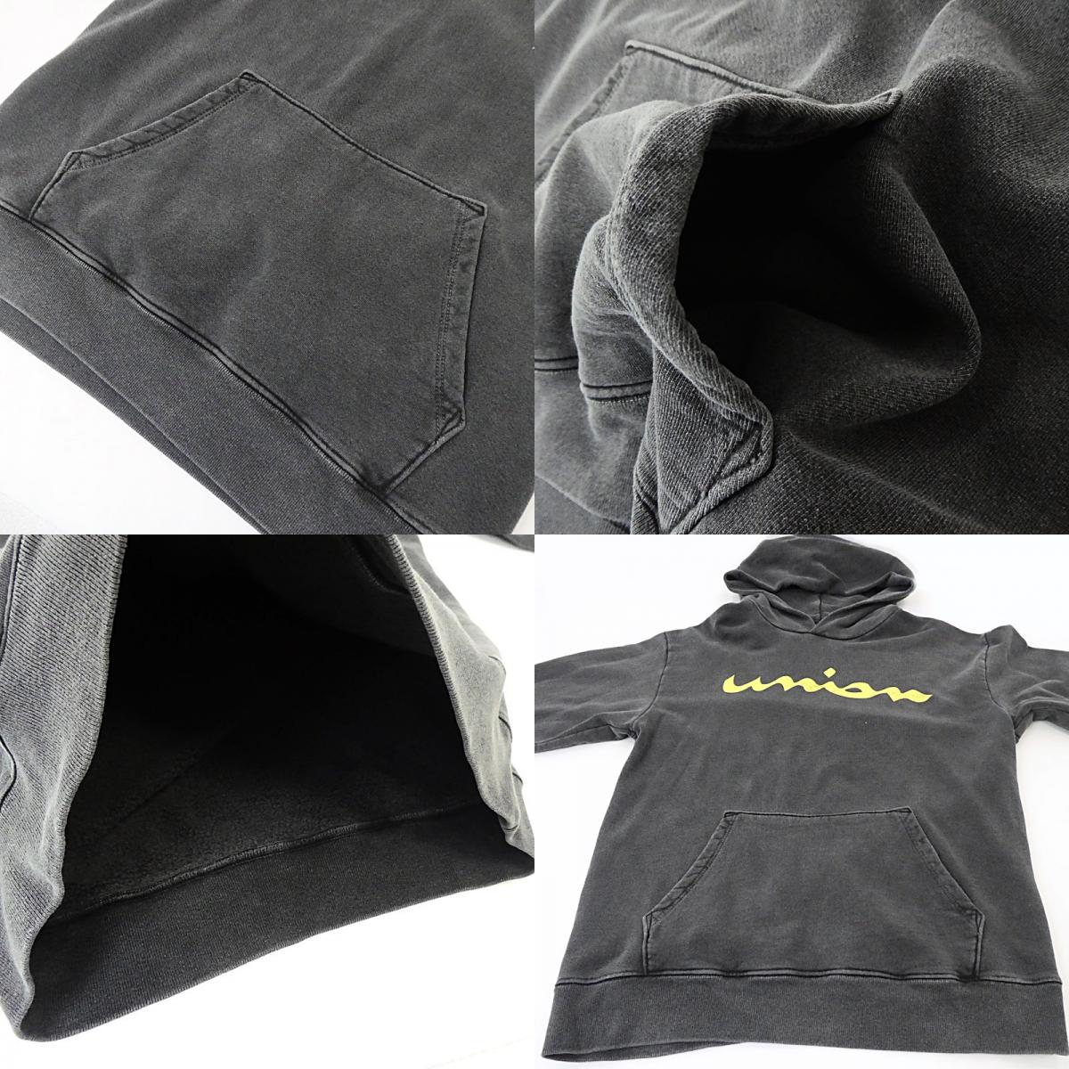 【中古】UNION | ユニオン HILLOCK HOOD パーカー チャコールグレー サイズ：2